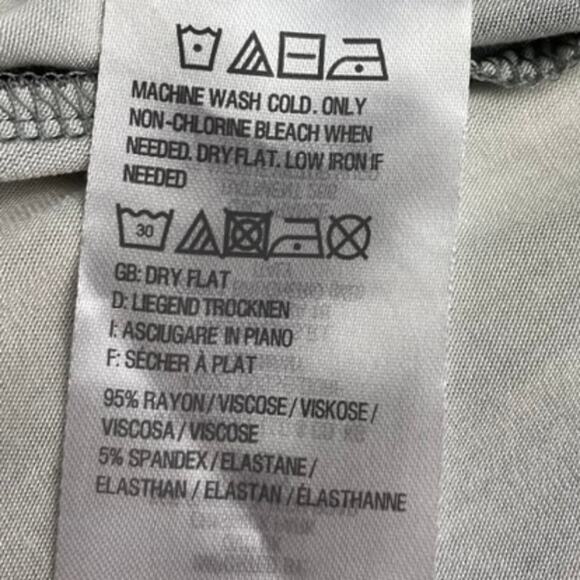 LOGO by Lori Goldstein Watercolor‎ Pocket Cardigan Women S Gray Boho Lagenlook - Picture 8 of 8